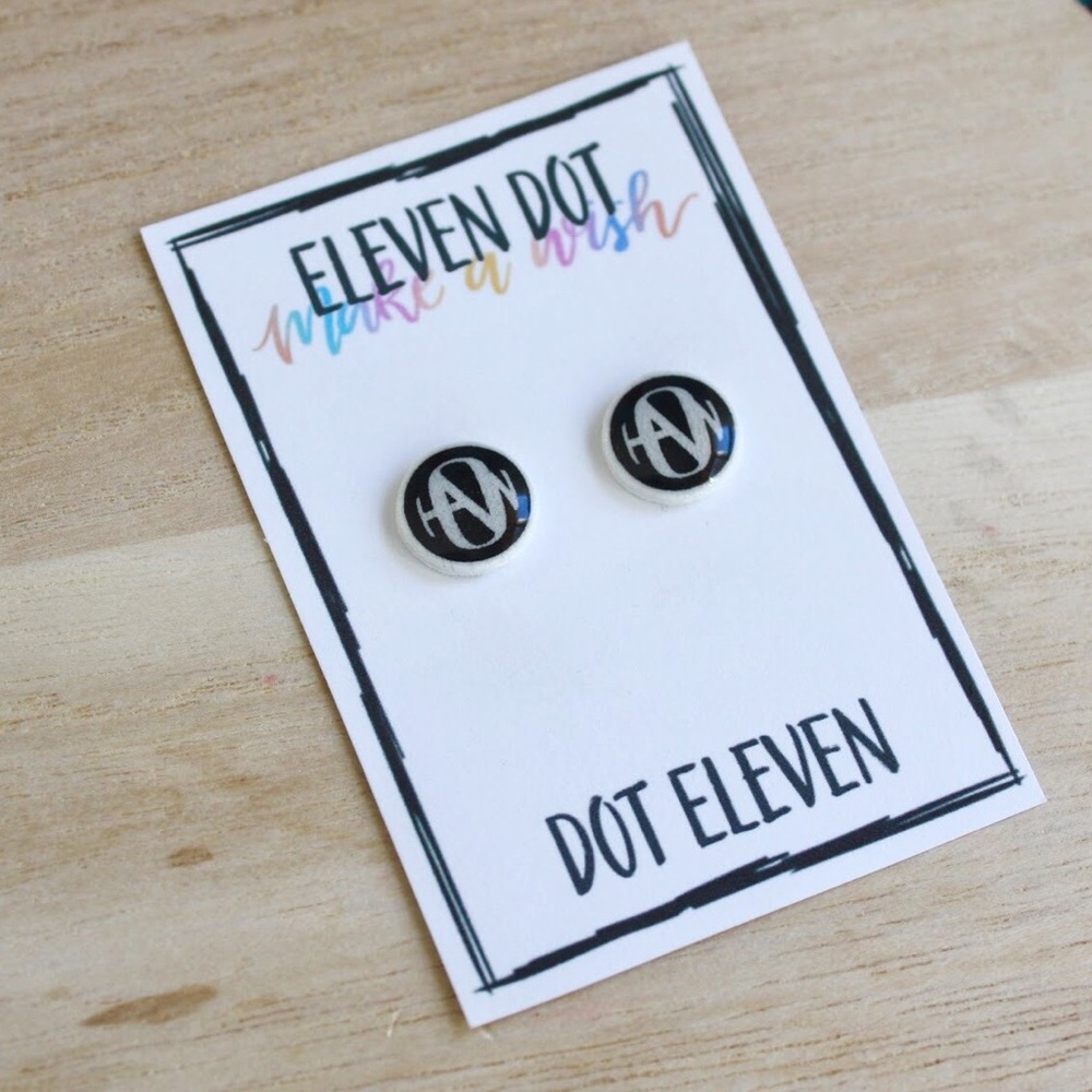 Hanson Brothers Band Logo Stud Post Earrings - Picture 2 of 8